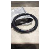 Custom-Fit Carbon Fiber Premium Leather Non-Slip & Breathable Steering Wheel Cover Compatible with Mazzda Accessory(MZD-O) - Retail: $0