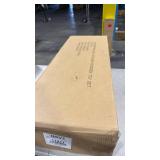 Wooden Kids Play Kitchen, Upgrade Chef Imaginative Play Kitchen with Real Lights & Sounds, New Modern Toddler Kitchen Toy (White) - Retail: $0