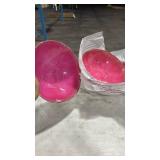 Lot of Eight (8) 12in Pink Bowls - Retail: $0