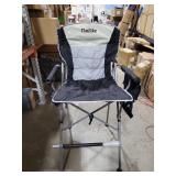 Foldable Directors Makeup Salon High Chair - Portable Camping Bar Height Folding Photoshoot Chairs with Stroage Bag Cup Holder Non-Slip Footrest, Supports 400 lbs