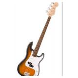Fender Squier Debut Series Precision Bass Guitar, Beginner Guitar, 2-Color Sunburst with Matte Finish