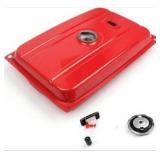 Generator Gas Fuel Tank 5 Gallons / 18.9 Liters Universal Generator Gas Tank with Valve Petcock Filter for EC2500