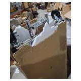 Double Rod Clothes Rack, Heavy Duty Rolling Clothing Rack With Shelves, Double Rod Clothing Racks for Hanging Clothes & Bags, Portable & Adjustable Clothes Rack with Wheels Garment Rack