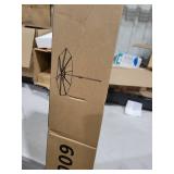 9FT Solar Umbrella 32 LED Lighted Patio Umbrella Table Market Umbrella w/Tilt and Crank, UV-Resistant Outdoor Umbrella for Pool, Garden, Deck, Gray