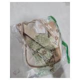 Prite Quilted Crossbody Purse for Women, Vegan Leather Bag with Shoulder Strap, Small Purse with Card Slots