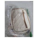 Prite Quilted Crossbody Purse for Women, Vegan Leather Bag with Shoulder Strap, Small Purse with Card Slots