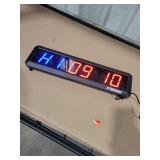 Synergee Workout Interval Timer. Programmable Wall Mounted Gym Timer with Wireless Remote. Tabata EMOTM Stopwatch Count Up/Down MMA Clock