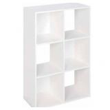 Closetmaid Decorative Home Stackable 6 Cube Cubeicals Organizer Storage  White