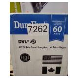 DuraVent DVL 6DVL-48 6 Inch Galvanized Steel Double Wall Stove Pipe  Black