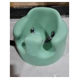 Bumbo Baby Infant Soft Foam Comfortable Floor Booster Seat Supportive Chair with 3 Point Adjustable Safety Buckle Strap Harness - Hemlock