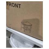 Maven Lane Adrien Backless Bar Stool 31 Inch Saddle Seat with Footrest