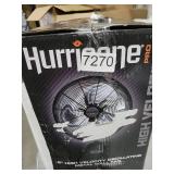 Hurricane 16 Inch Pro High Velocity Oscillating Metal Wall Mount Fan  Black