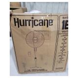 hurricane stand fan - 16 inch  supreme series  pedestal fan with remote control, 3 speed settings, adjustable height 41 inches to 55 inches - etl listed, black