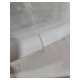 HOMZ Drawer Tower, 3-Tier Clear Plastic Storage Organizer Cart, White Frame - Heavy-Duty Organizing Drawers for Home, Bedroom, and Closet Organization