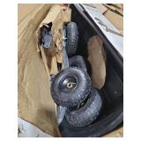 Gorilla Carts GOR4PS 600-lb. Poly Garden Dump Cart with 10"  Tires