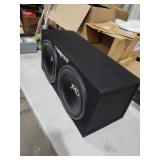 MTX Dual 12-Inch Subwoofers with Loaded Enclosure, 1200W Max Power, 400W RMS, Terminator - Car Audio Subwoofer and Speaker System with Deep Bass Sound