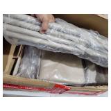 InfiniPower Folding Chairs 4 Pack with Vinyl-Padded Cushion and Back, Sturdy Metal Steel Foldable Chair,