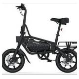 Jetson Bolt Folding Electric Ride-On Bike, Easy-Folding, Built-in Carrying Handle, Twist Throttle, Up to 15.5 MPH, Ages 13+