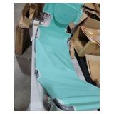 Ostrich Chaise Lounge  Facedown Beach Camping Pool Tanning Chair  Teal