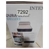Intex Dura-Beam Deluxe Queen Air Mattress with Built-In Pump and Headboard