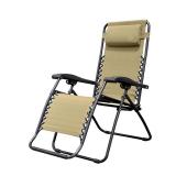 Caravan Sports Zero Gravity Outdoor Folding Patio Lounge Chair  Beige