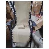 Caravan Sports Zero Gravity Outdoor Folding Patio Lounge Chair  Beige