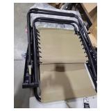 Caravan Sports Zero Gravity Outdoor Folding Patio Lounge Chair  Beige