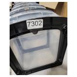 Homz Medium 6 Drawer Plastic Organizer Storage Drawers  Clear/Black Frame