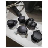 Chromium Professional Rotational Saddle Cutting Stool with High Density Foam Cushions and Steel Frame for Hair Cutting, Styling, and Perming, Black missing hardware