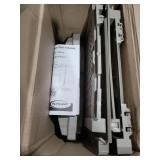 Suncast Resin Wicker Trash Hideaway with Latch for Patio or Yard  Dark Taupe