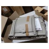 Suncast Resin Wicker Trash Hideaway with Latch for Patio or Yard  Dark Taupe