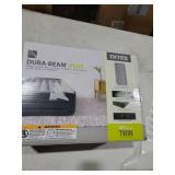 Intex: Dura-Beam: Plus Deluxe Pillow Rest Airbed - Twin - 16.5  Inflatable Air Mattress  Built-In Pump  Fiber-Tech  Carry Bag  300lb Cap  64131ED