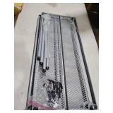 Design Ideas MeshWorks 2-Tier Metal Storage Shelving Unit Rack  Silver