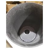 Tierra Verde Cadence Self Watering Urn Planter 14 W x 23 H  Black