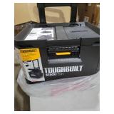 ToughBuilt StackTech Rolling Tool Box, Heavy-Duty Portable Tools Organizer, 250 lb Capacity - Stackable and Waterproof Toolbox Storage System with Lockable Lid and 9-Inch All-Terrain Wheels