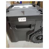 ToughBuilt StackTech Rolling Tool Box, Heavy-Duty Portable Tools Organizer, 250 lb Capacity - Stackable and Waterproof Toolbox Storage System with Lockable Lid and 9-Inch All-Terrain Wheels