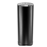 DuraVent DVL Galvanized Steel Double Wall Stove Pipe  8 x 48 Inch  Black