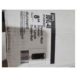 DuraVent DVL Galvanized Steel Double Wall Stove Pipe  8 x 48 Inch  Black