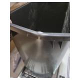 Rev-A-Shelf Pullout Trash Can for Kitchen Cabinets 35 Qt Garbage Waste Recycling Bin with Full Extension Slides, Orion Gray, RV-12KD-13C-S