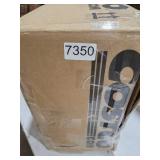 Rev-A-Shelf Pullout Trash Can for Kitchen Cabinets 35 Qt Garbage Waste Recycling Bin with Full Extension Slides, Orion Gray, RV-12KD-13C-S