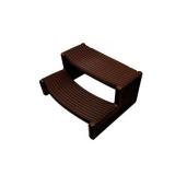 Confer Plastics Handi-Step Hot Tub Stairs for Straight/Curved Spas Espresso