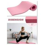 BalanceFrom 1-Inch Thick High-Density Exercise Yoga Mat,