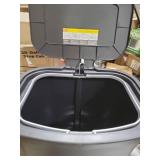 Glad 20 Gallon Trash Can - Plastic Kitchen Waste Bin with Odor Protection of Lid - Hands Free with Step On Foot Pedal and Garbage Bag Rings, Black