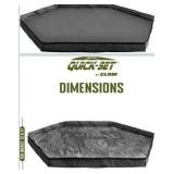 CLAM Quick-Set Floor, Removable Tent Footprint Mat Tarp Camping Accessory Gazebo Screen Shelter
