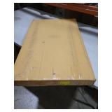 2.2 ft. Black Wood Folding TV Tray Tables