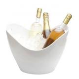 **22pcs**.Insulated Ice Bucket for Parties 8L, Large Champagne Bucket for Cocktail Bar, Acrylic Ice Tub White