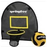 Springfree FlexrHoop Basketball Hoop Attachment for Trampolines with Ball & Pump - Soft Accessory for Outdoor Backyard Recreational Trampoline, Active Play & Jumping Fun for Kids, Adults & Family