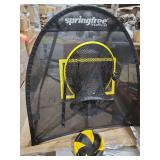 Springfree FlexrHoop Basketball Hoop Attachment for Trampolines with Ball & Pump - Soft Accessory for Outdoor Backyard Recreational Trampoline, Active Play & Jumping Fun for Kids, Adults & Family