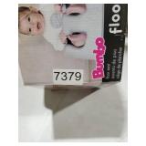 Bumbo Baby Infant Soft Foam Comfortable Floor Booster Seat Supportive Chair with 3 Point Adjustable Safety Buckle Strap Harness - Cool Gray