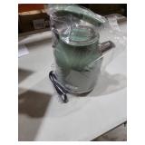 Haden Dorset 1.7 Liter Stainless Steel Electric Kettle, Hot Water Kettle with 360-Degree Base and Auto Shutoff, Cedar Green & Chrome